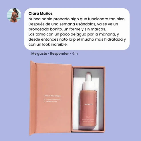 Gotas Bronceadoras Naturales HusSoléa – Bronceado Perfecto Sin Sol
