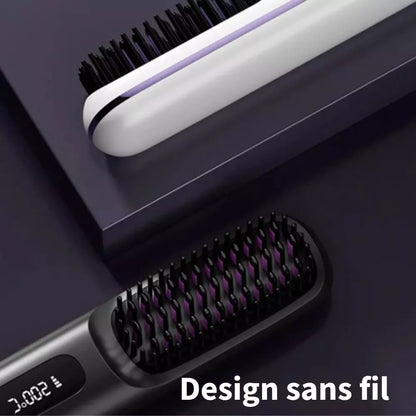 Cepillo Alisador Inteligente Para Cabello Corto