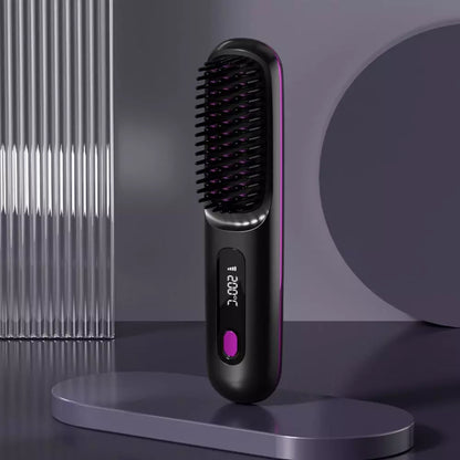 Cepillo Alisador Inteligente Para Cabello Corto
