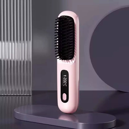 Cepillo Alisador Inteligente Para Cabello Corto